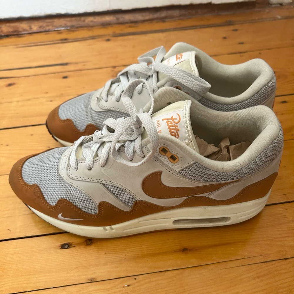 Nike Air Max 1 “PATTA” Burnt Orange Rust Sneakers - Picture 3 of 7